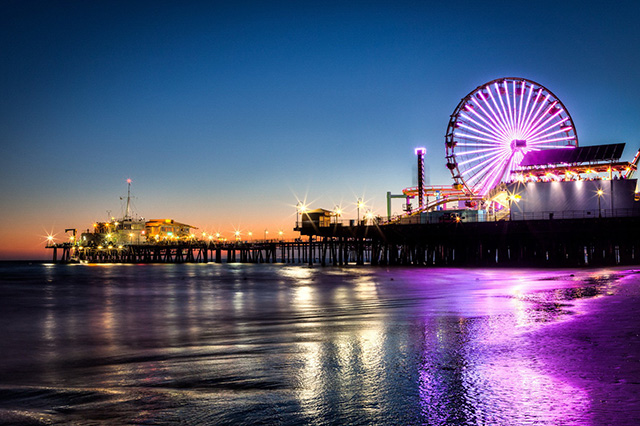 Đêm Los Angeles những bến cảng cũng trở nên lung linh, nhộn nhịp