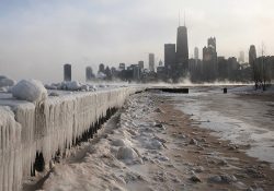 Ngắm nhìn khung cảnh mùa đông tuyệt đẹp ở Chicago