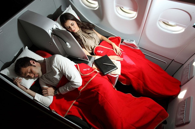 Hạng ghế Premium FlatBed củahãng hàng không Air Asia