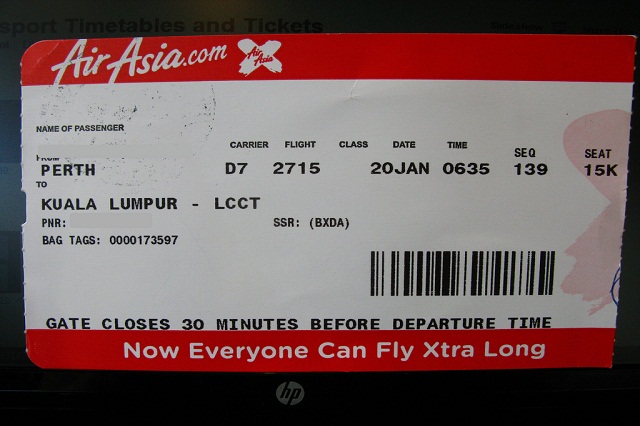 Vé máy bay hãng hàng không Air Asia